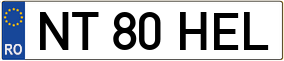 Trailer License Plate